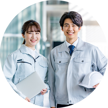 建設業界職員2人の写真